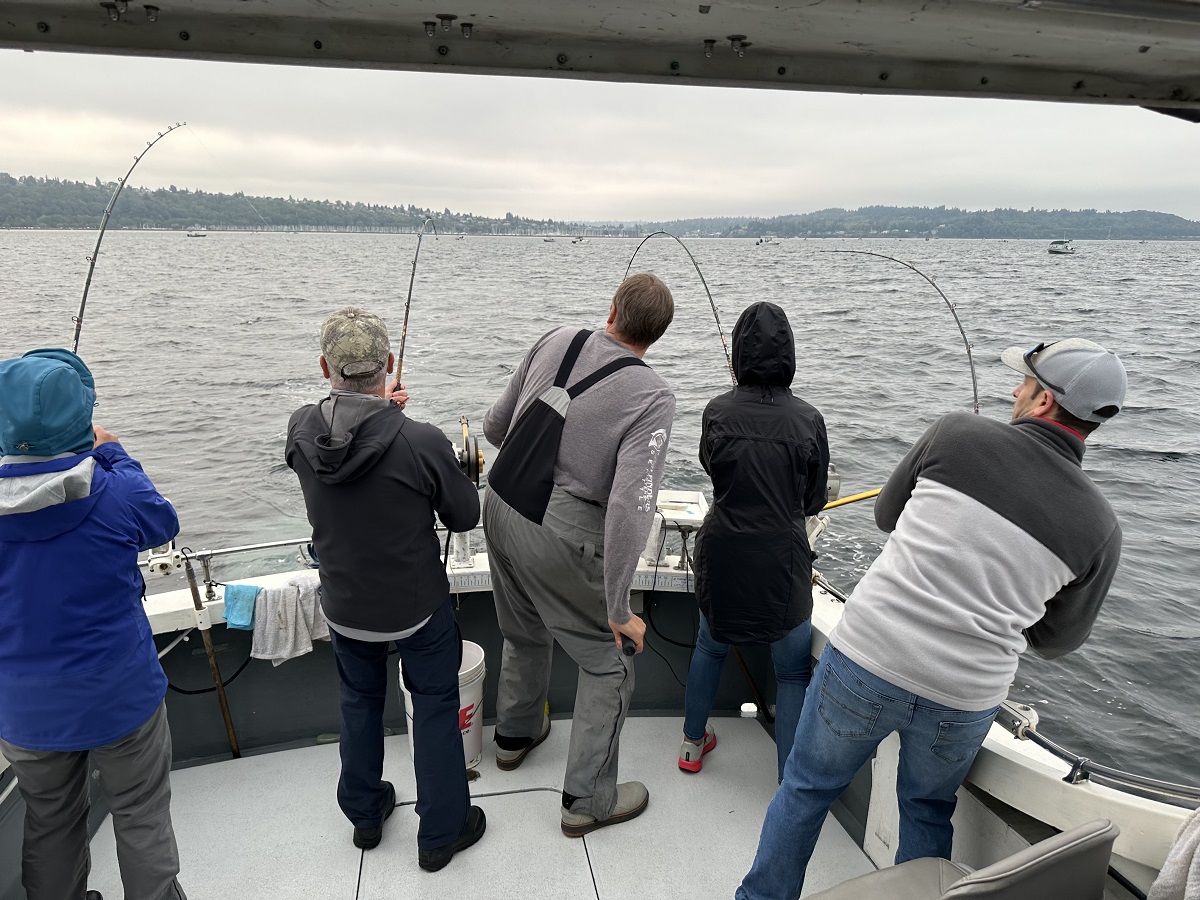 Fish Finders Seattle Fishing Charters- Friends and fishing time