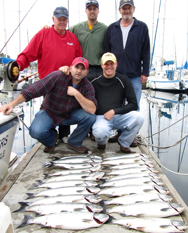 Fish Finders Seattle Fishing Charters- After fishing and five friends